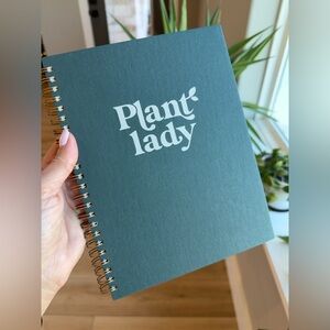 Green Plant Lady Spiral Notebook
